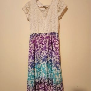 Girls lace top dress
